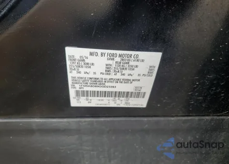 2016 Ford Explorer Xlt from USA, damaged, VIN 1FM5K8D89GGD23393